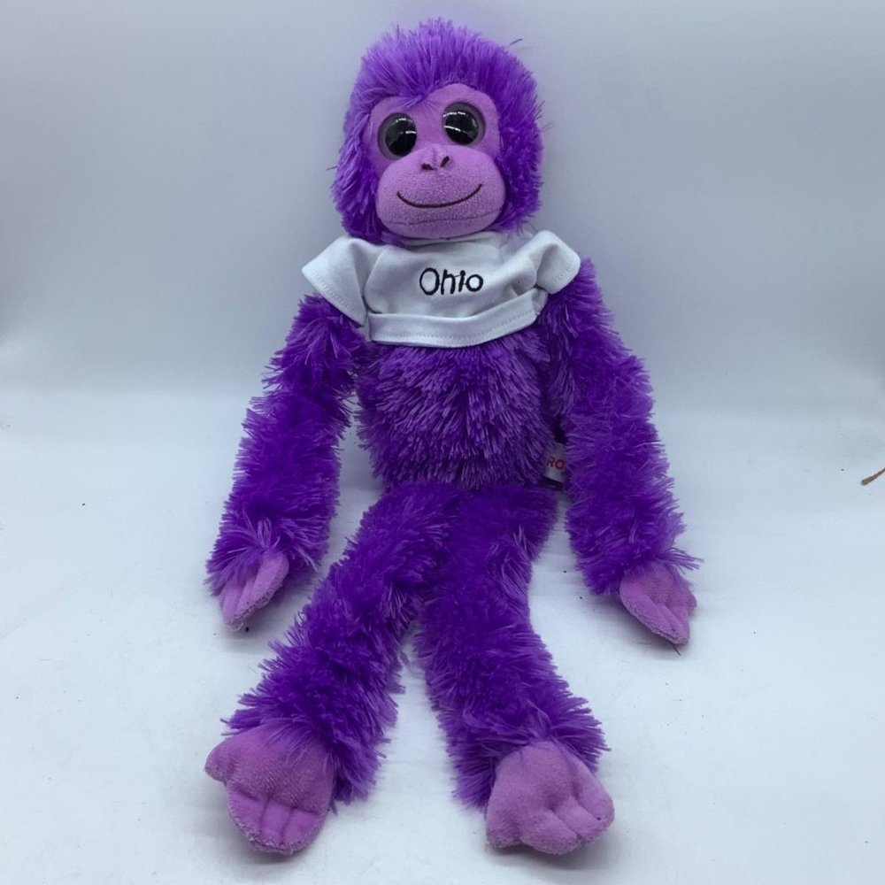 Aurora World monkey purple Ohio shirt‎ 18" long